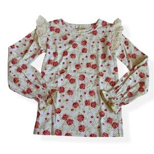 Matilda Jane Georgia It's A Wonderful Parade Floral Ruffle Top 6